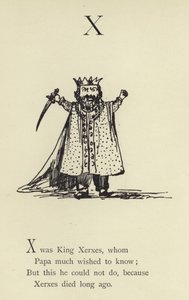 De letter X door Edward Lear